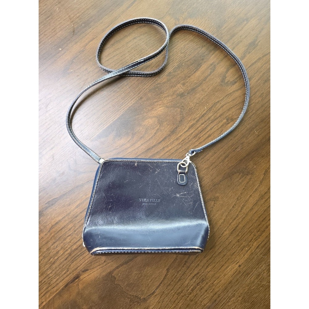 Ladies Italian VERA PELLE Genuine Leather Small Square Girls Bag Women Gift